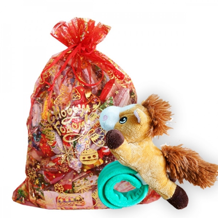 Новогодний подарок Органза браслет Петька